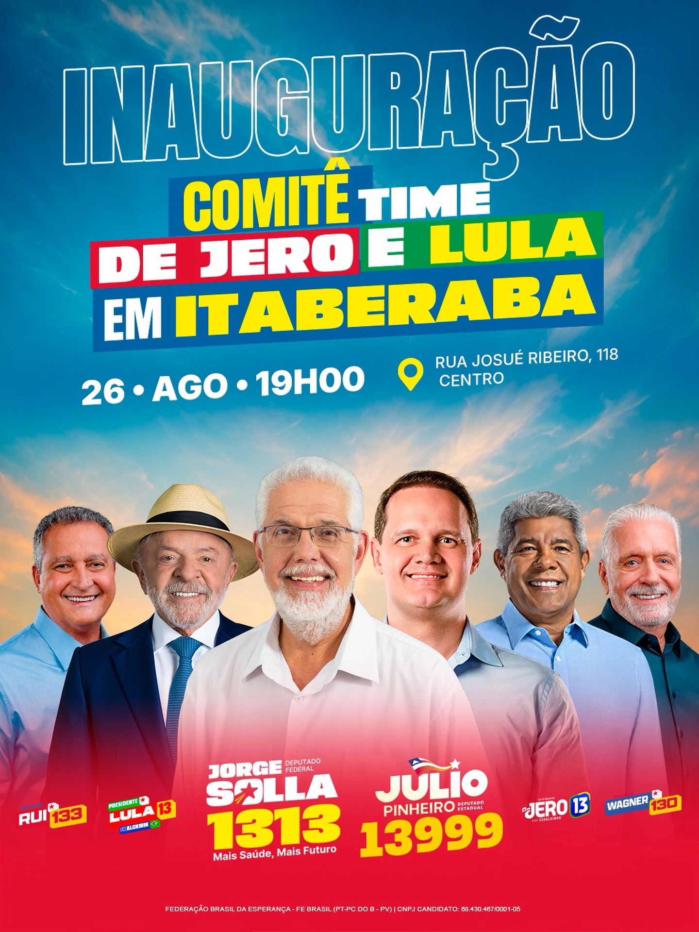 Encontro em Itaberaba no dia 26 de agosto