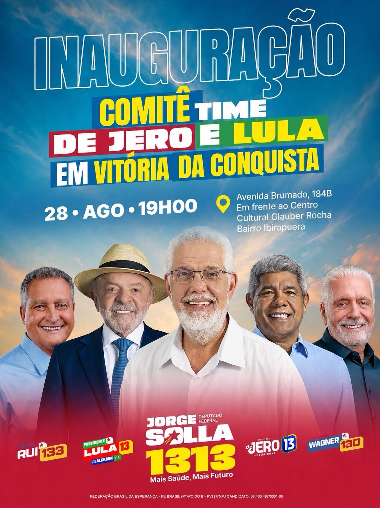 Encontro em Vitória da Conquista no dia 28 de agosto