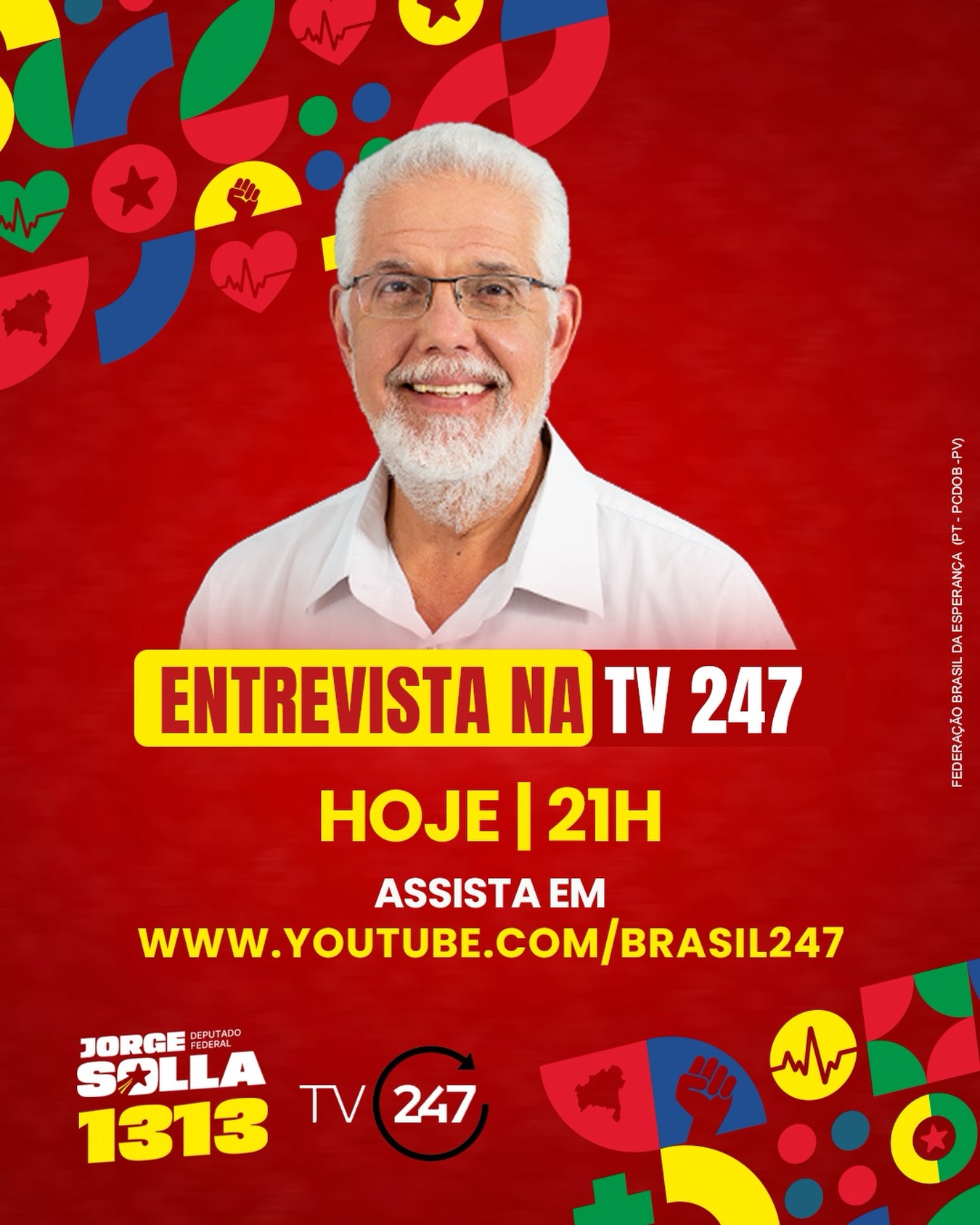 Entrevista de Jorge Solla na TV 247