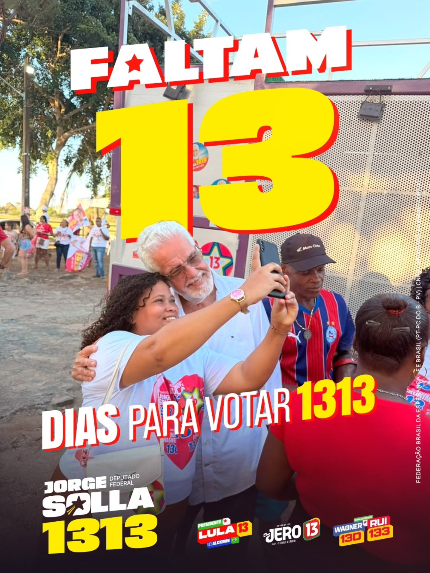 Faltam 13 dias: votar Jorge Solla 1313 e aliados