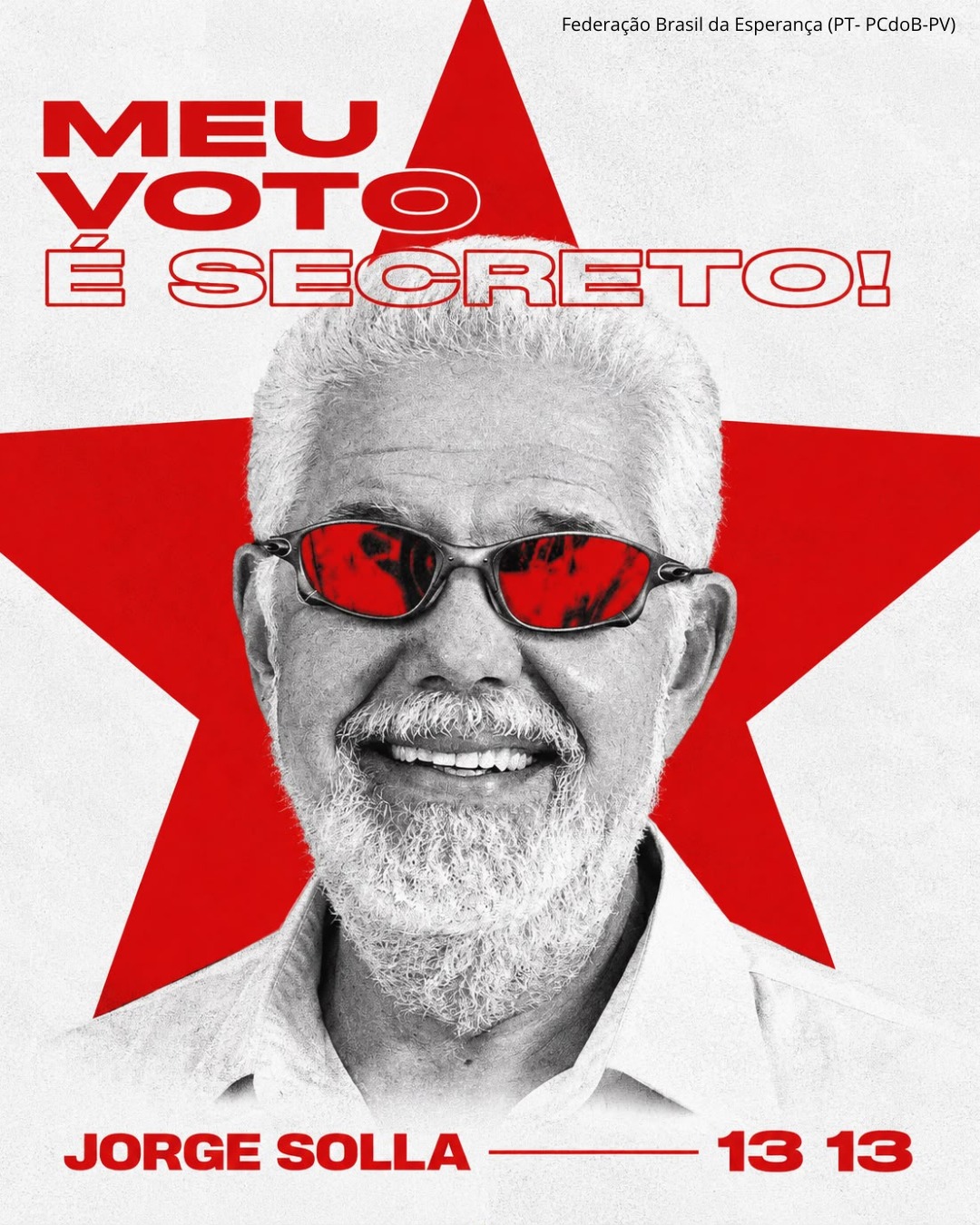 Foto de campanha com voto secreto e Jorge Solla 1313