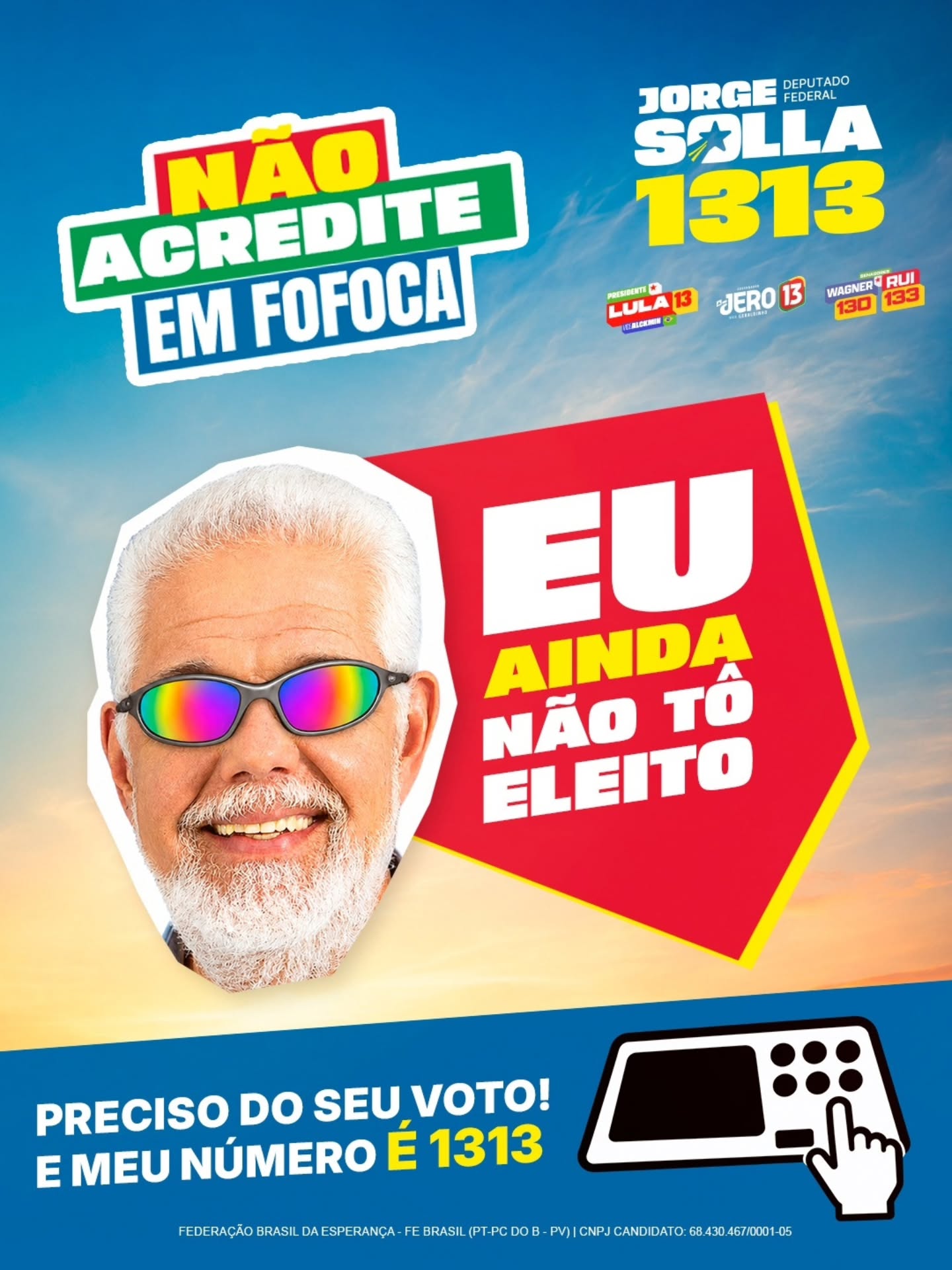 Jorge Solla alerta que eleição se ganha com voto na urna