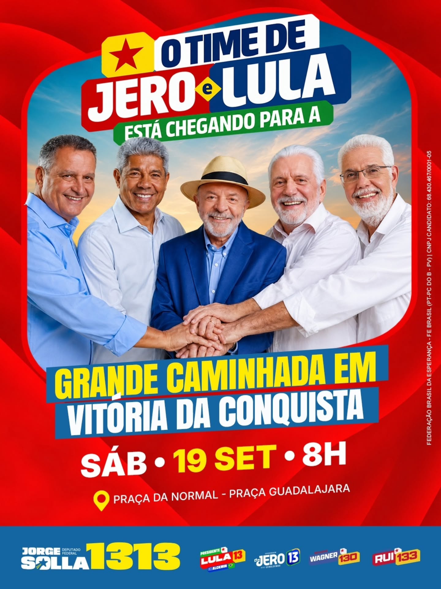 Mobilização em Vitória da Conquista no sábado, 19