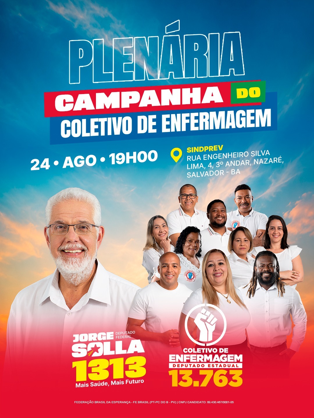 Plenária da Campanha com o Coletivo de Enfermagem