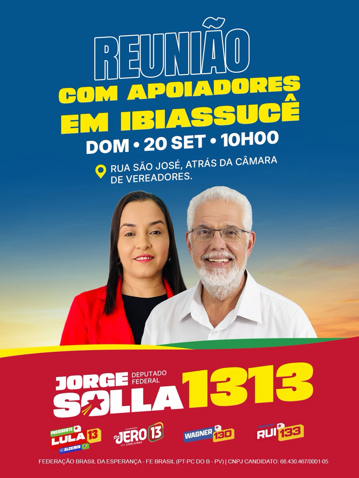 Reunião com apoiadores em Ibiassucê