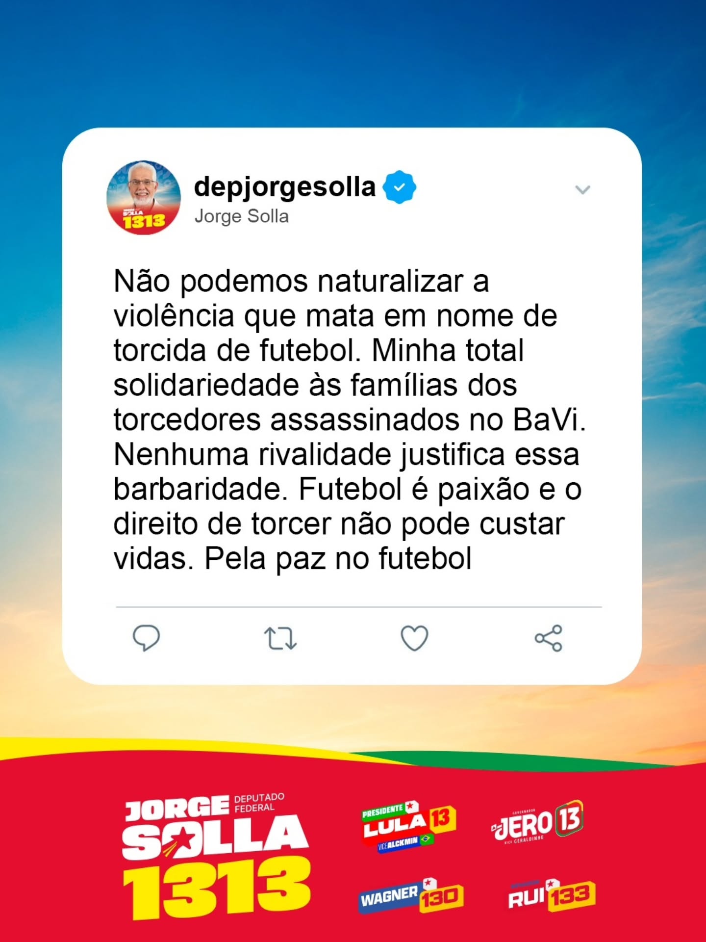 Solidariedade às vítimas de violência no Ba-Vi